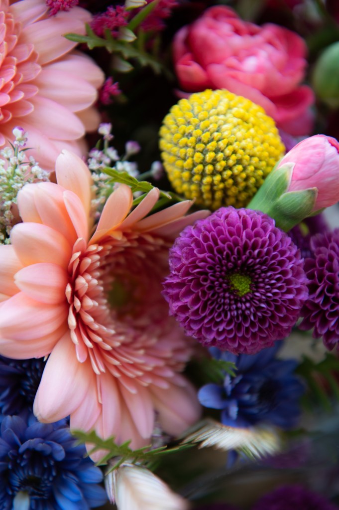 détaille, bouquet de la mariée