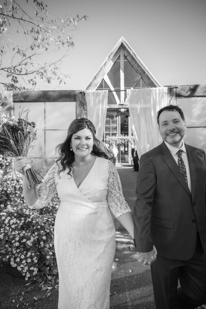 La sortie des mariés